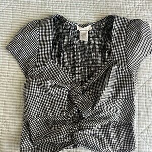 URBAN Romantics Monochrome Gingham Blouse